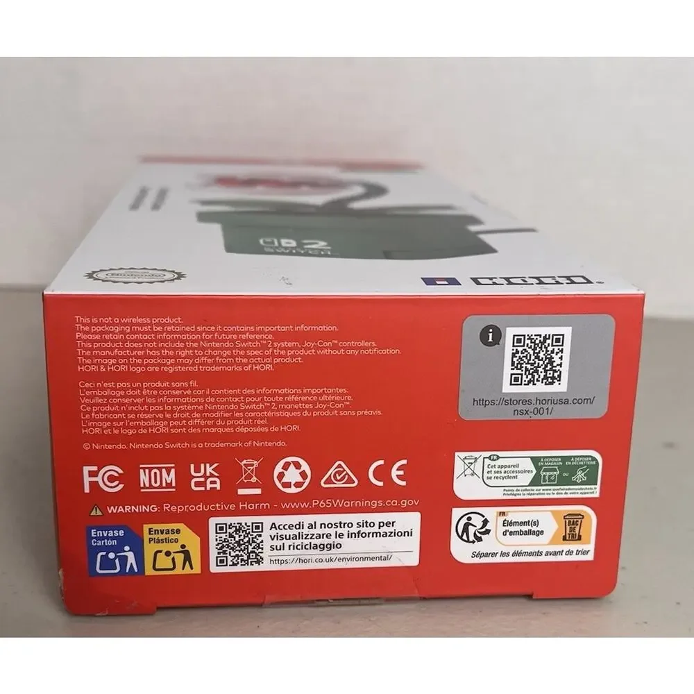 Hori Super Mario Piranha Plant Camera for Nintendo Switch 2 Box Imperfection